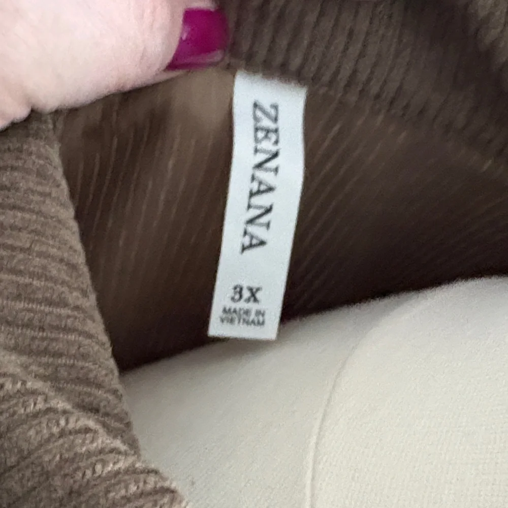 Zenana Outfitters Tan Corduroy Utility Jacket - Picture 2 of 4